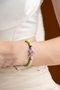 Heliophilia Silver Pulsera Multicolor con Colgante Ajustable